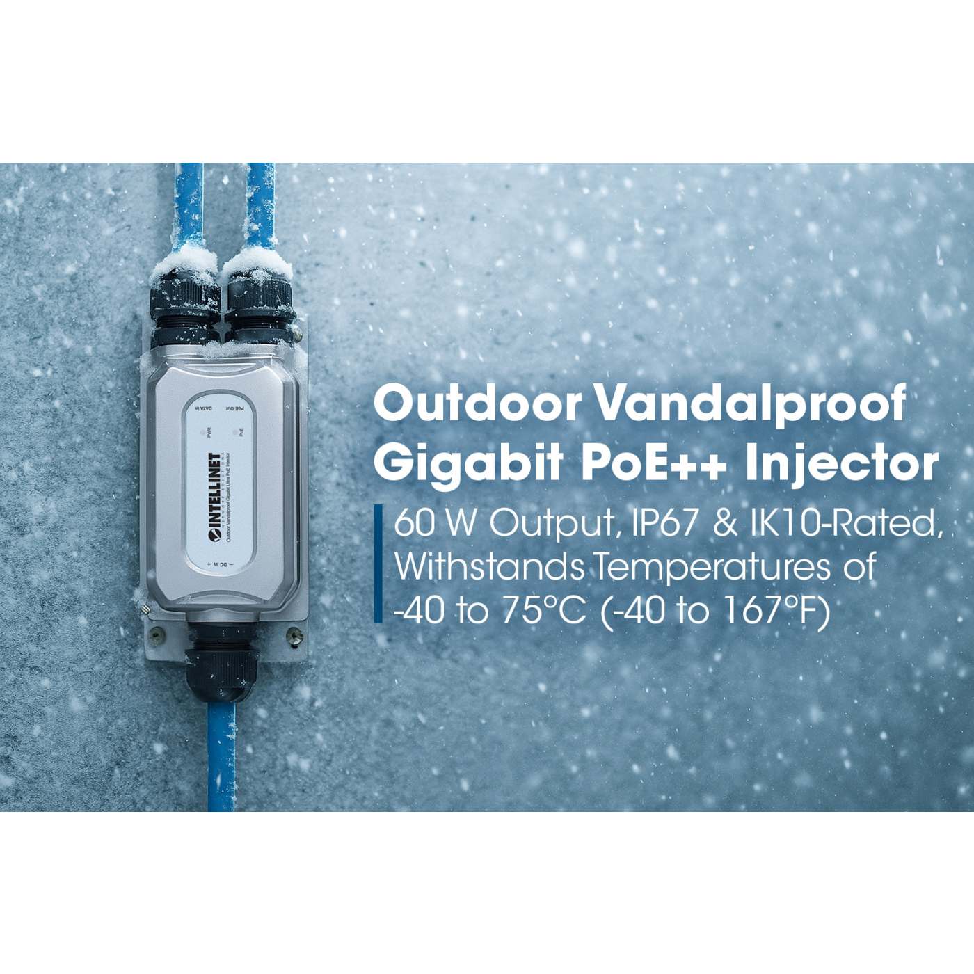Inyector Gigabit Ultra PoE antivandálico para exteriores Image 15