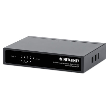 Switch con 5 puertos Gigabit alimentado por PoE, con transferencia de PoE Image 1