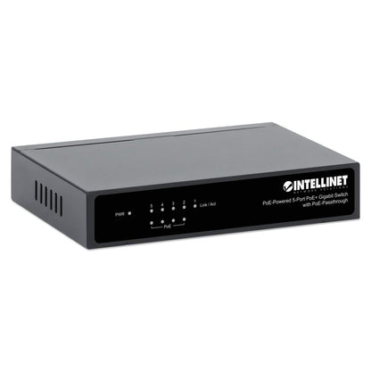Switch con 5 puertos Gigabit alimentado por PoE, con transferencia de PoE Image 3