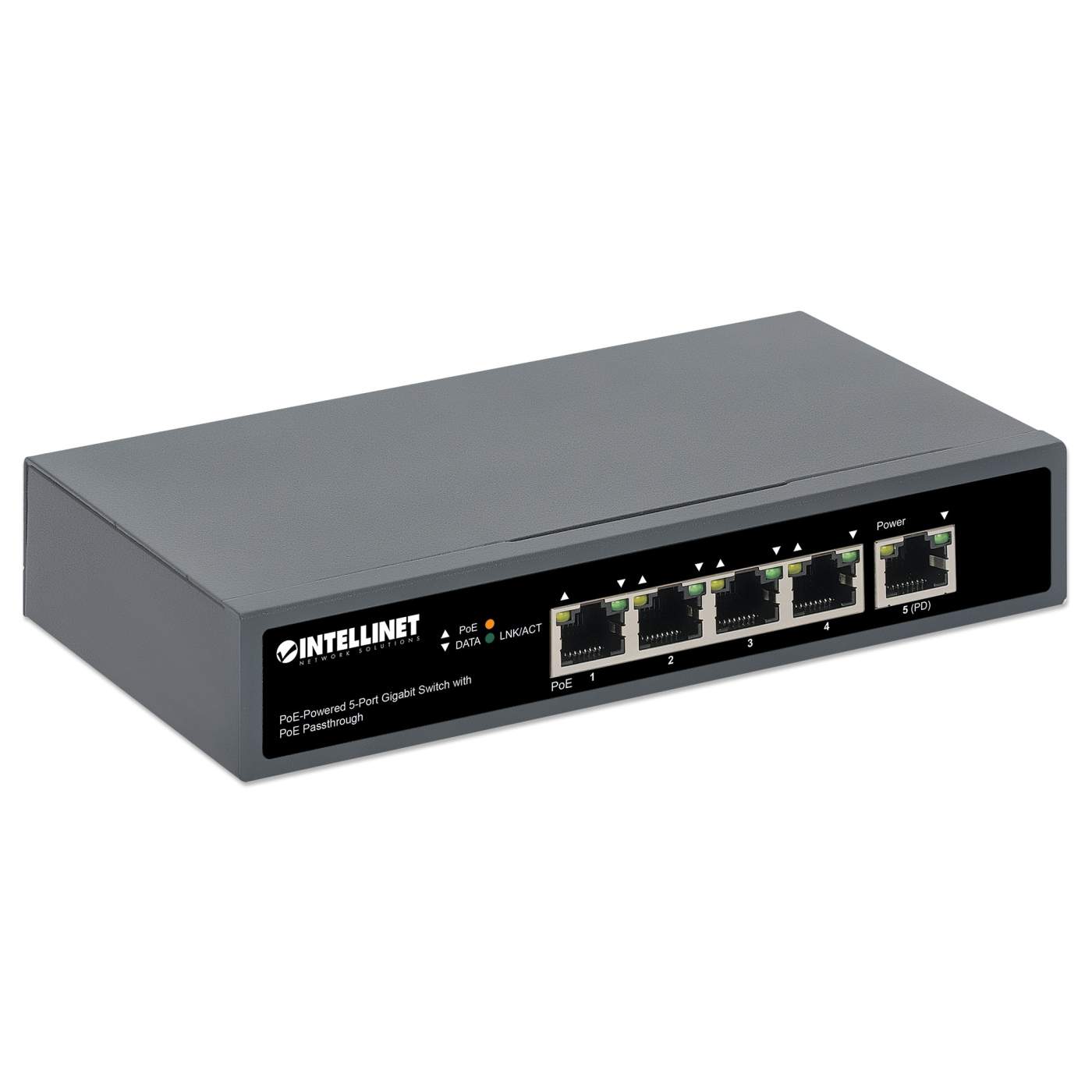 Switch PoE+ de 5 puertos Gigabit con Transferencia PoE Image 3