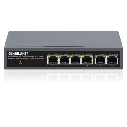 Switch Administrable Lite PoE+ con 4 puertos GbE  y 2 puertos GbE de enlace ascendente y PoE de paso Image 6