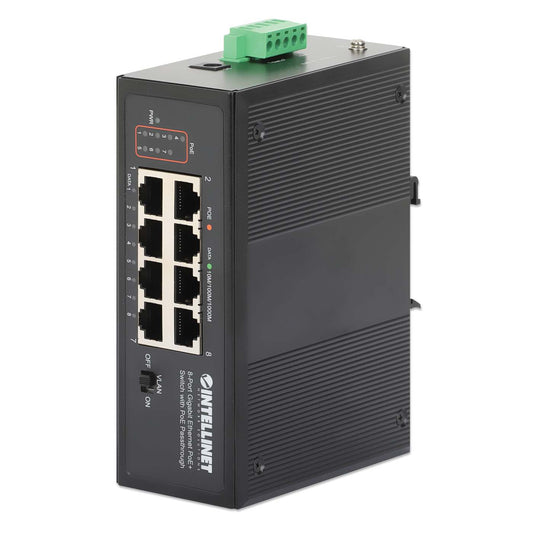 Switch PoE+ con 8 puertos Gigabit (PoE Passthrough) Image 1