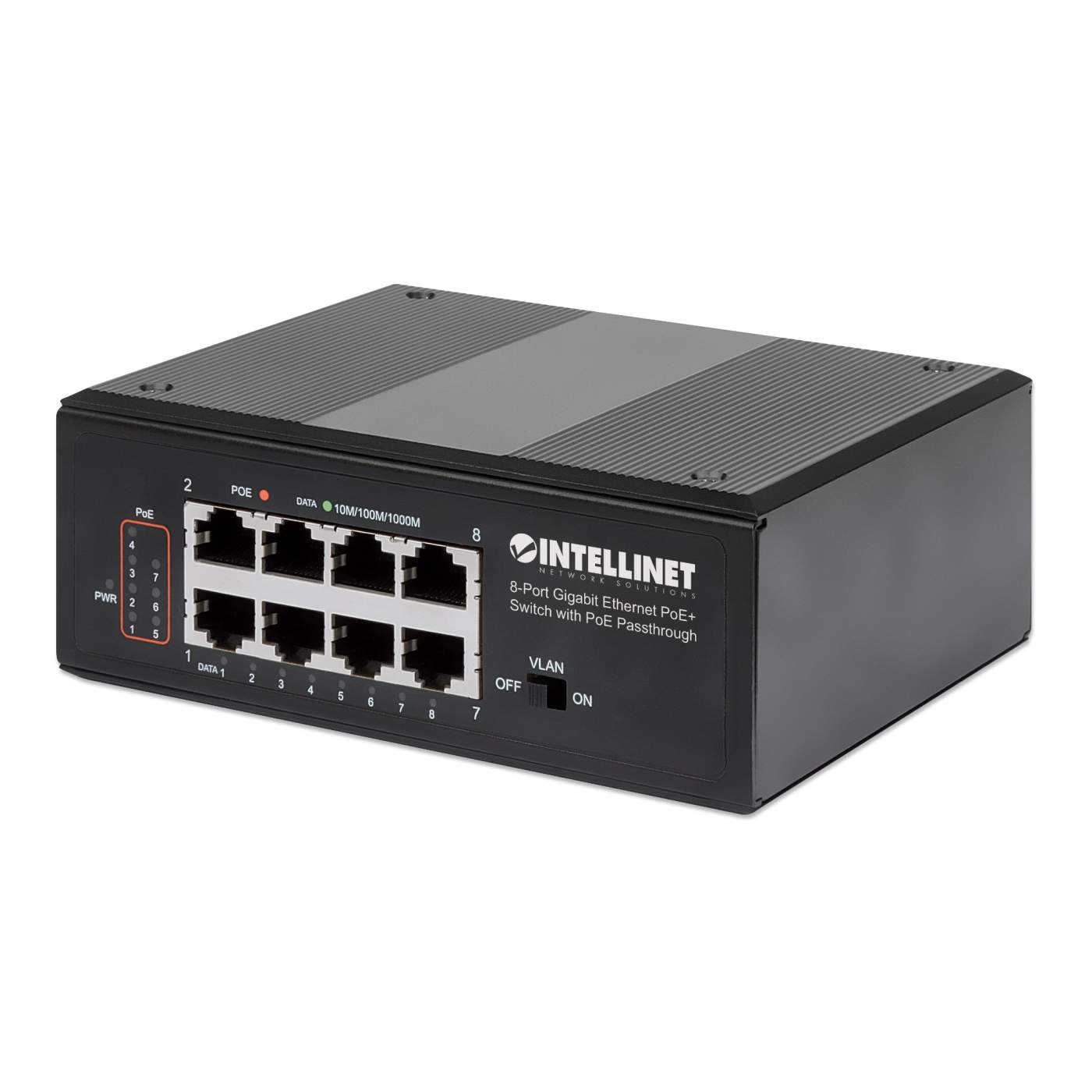 Switch PoE+ con 8 puertos Gigabit (PoE Passthrough) Image 1
