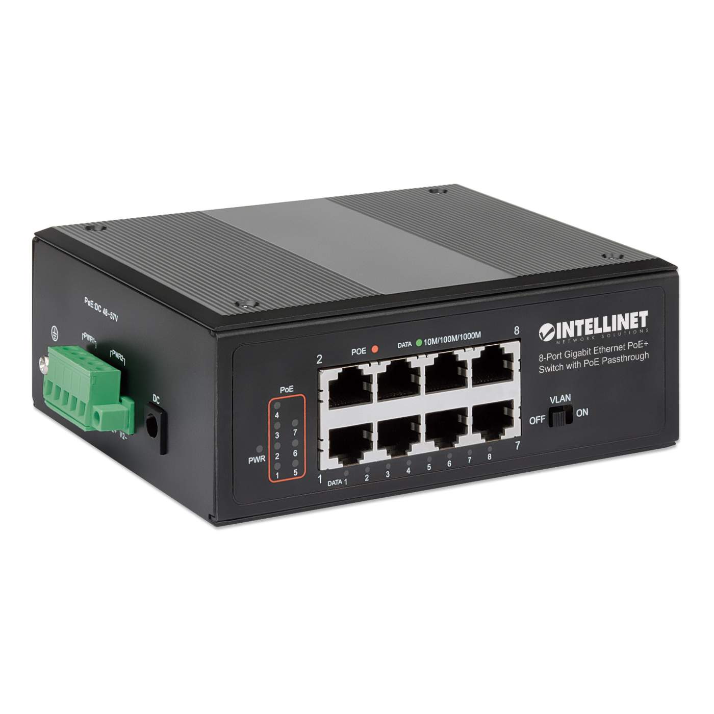 Switch PoE+ con 8 puertos Gigabit (PoE Passthrough) Image 3