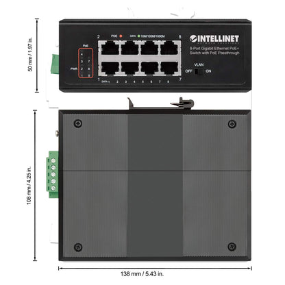 Switch PoE+ con 8 puertos Gigabit (PoE Passthrough) Image 6