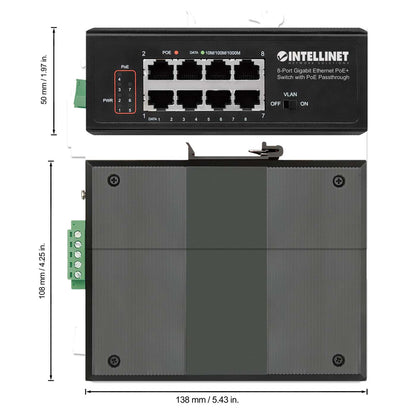 Switch PoE+ con 8 puertos Gigabit (PoE Passthrough) Image 7
