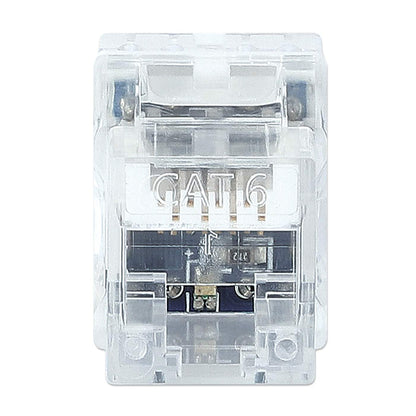 180°UTP Cat6 Keystone jack w/LED light, punch down type Image 3