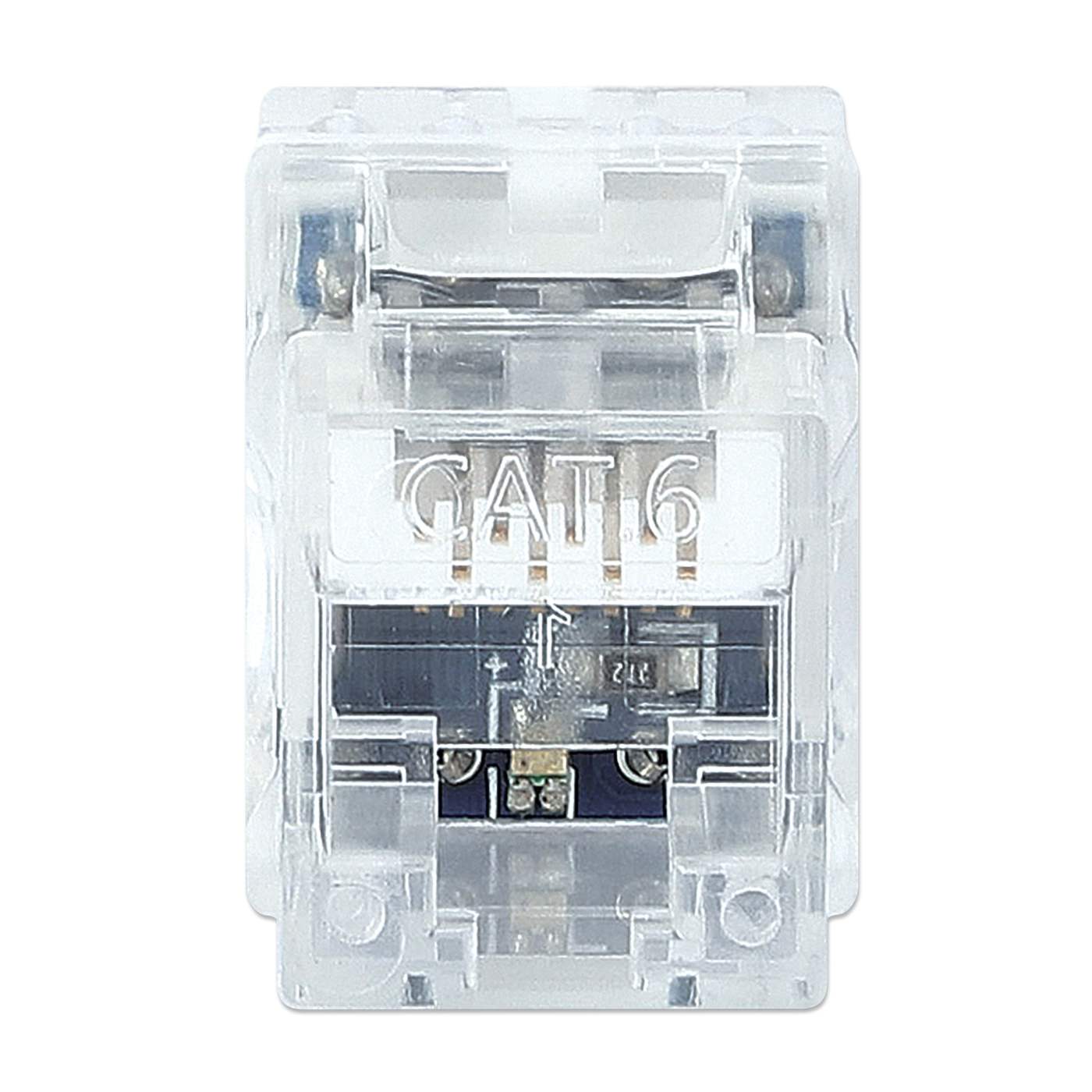 180°UTP Cat6 Keystone jack w/LED light, punch down type Image 3