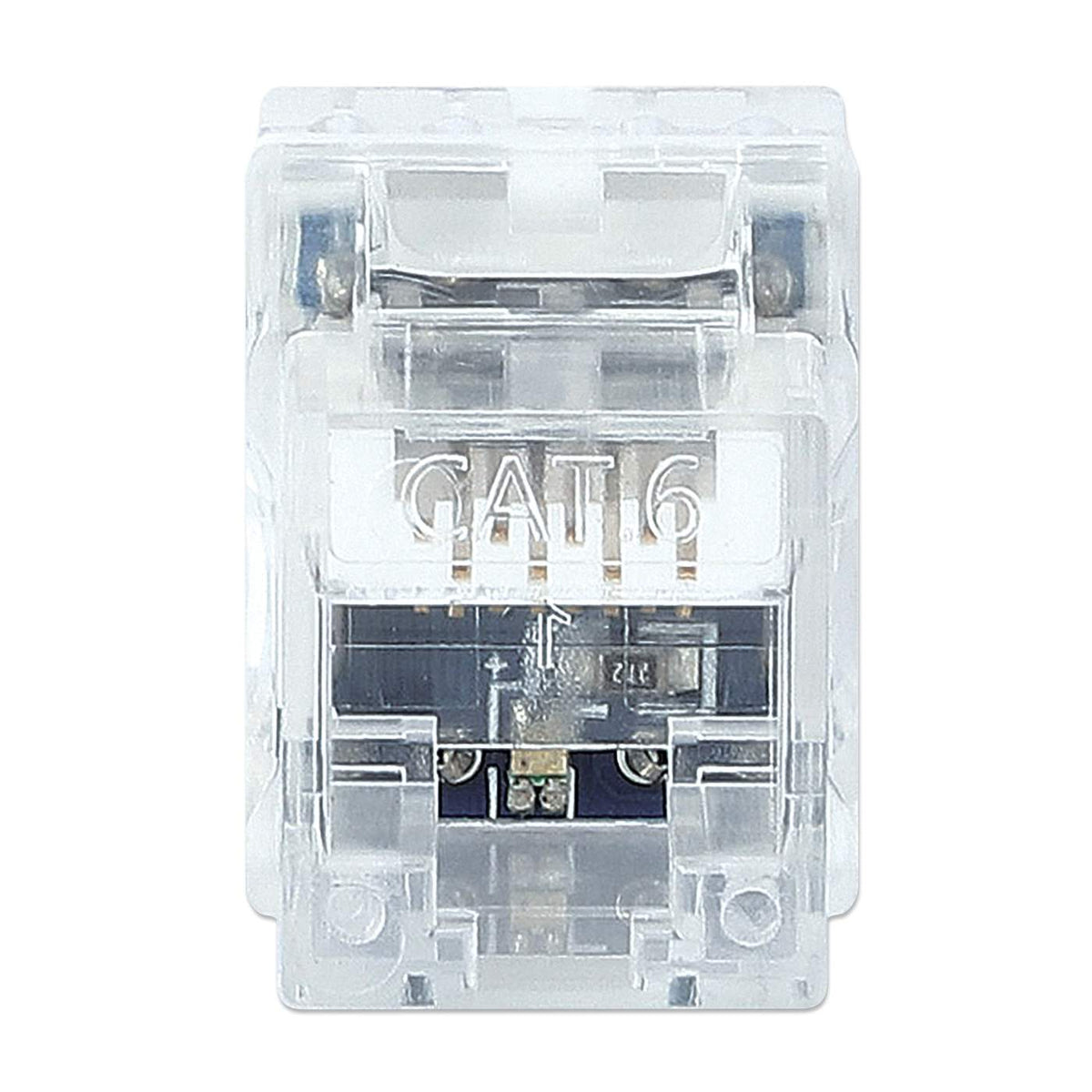 180°UTP Cat6 Keystone jack w/LED light, punch down type Image 3