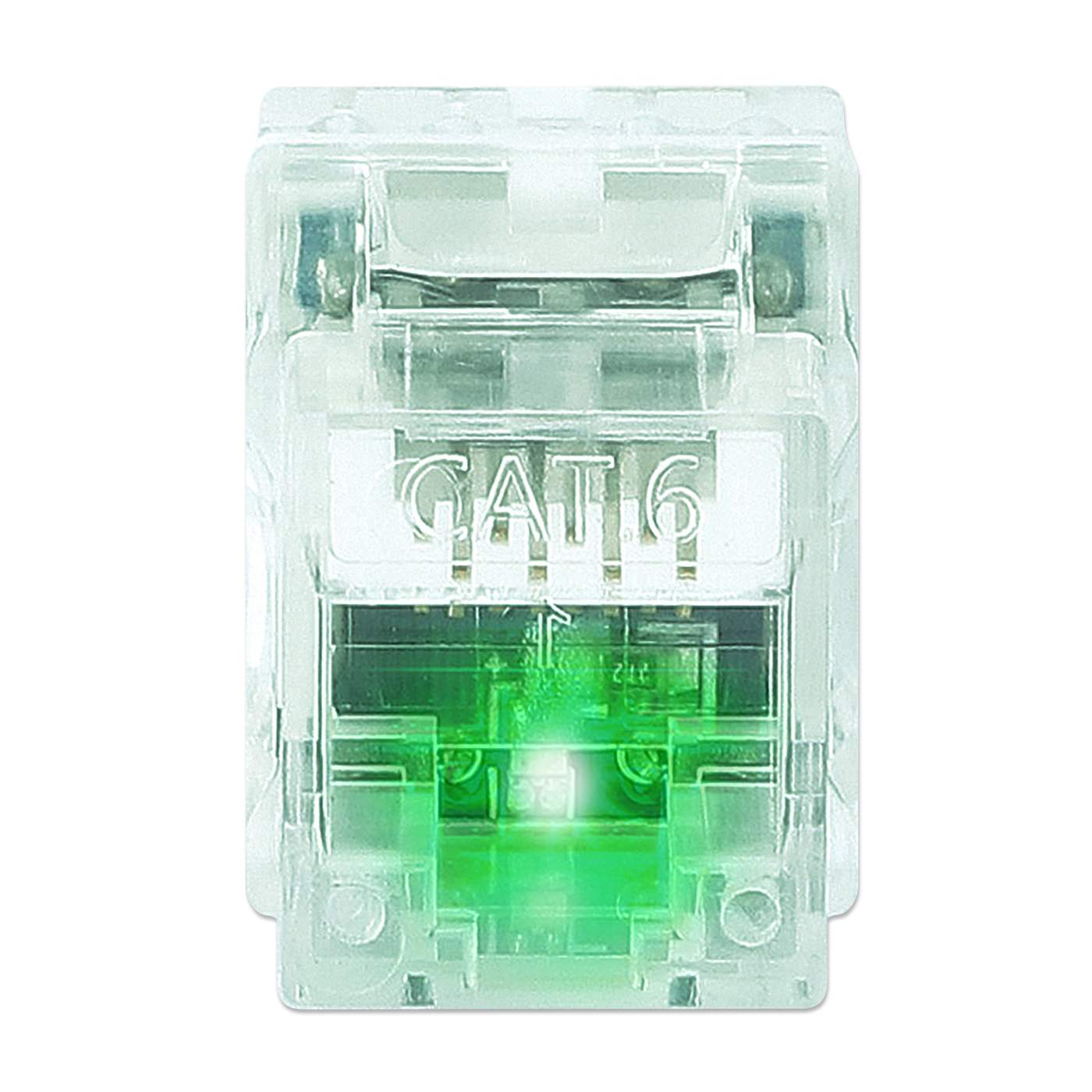 180°UTP Cat6 Keystone jack w/LED light, punch down type Image 6