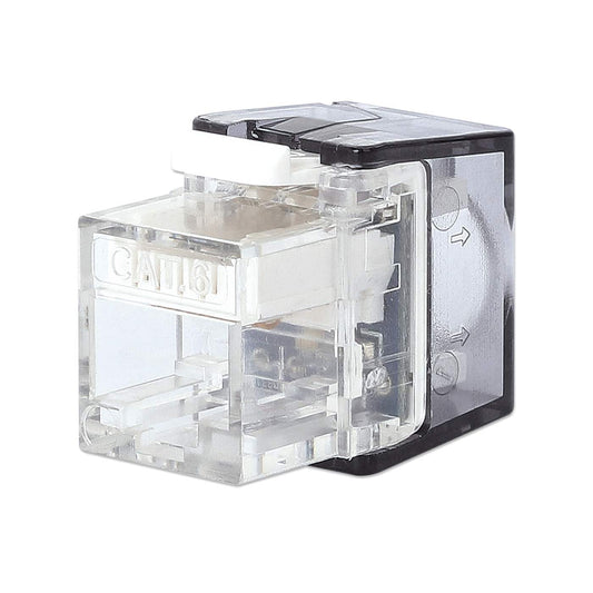 180°UTP Cat6 Keystone jack w/LED light,  toolless type Image 1