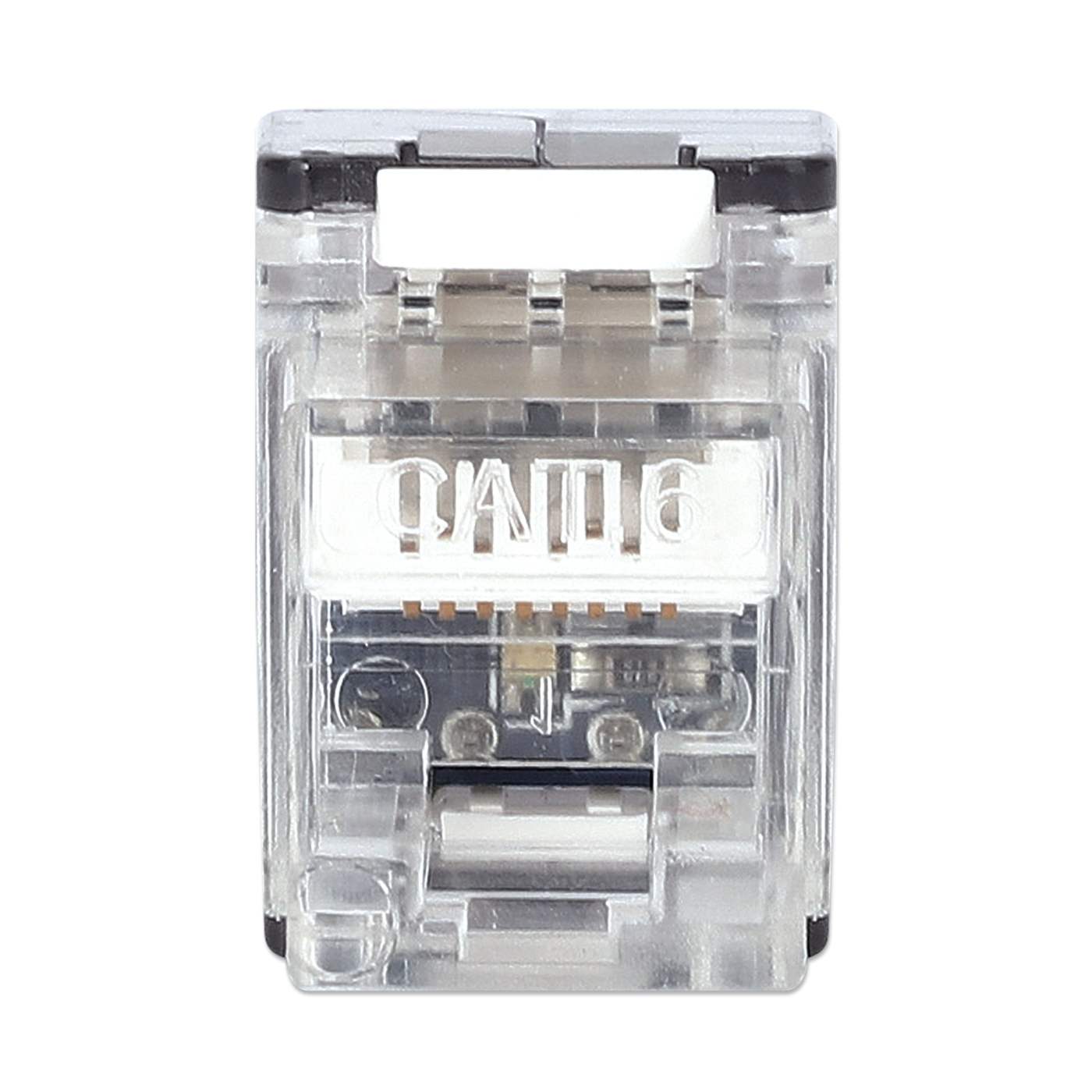 180°UTP Cat6 Keystone jack w/LED light,  toolless type Image 3