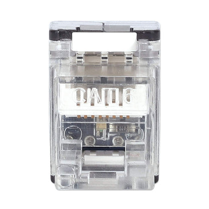 180°UTP Cat6 Keystone jack w/LED light,  toolless type Image 3