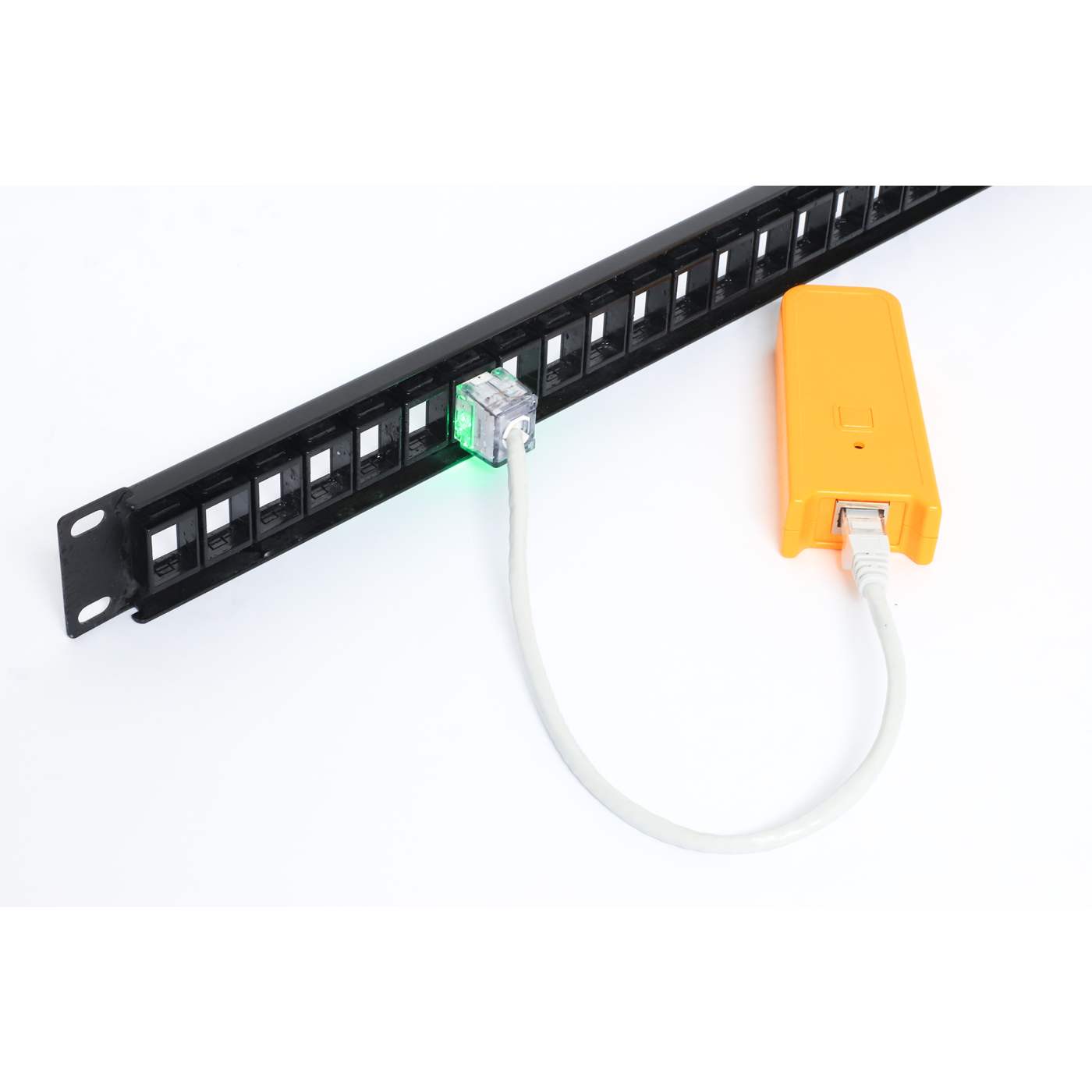 180°UTP Cat6 Keystone jack w/LED light,  toolless type Image 7