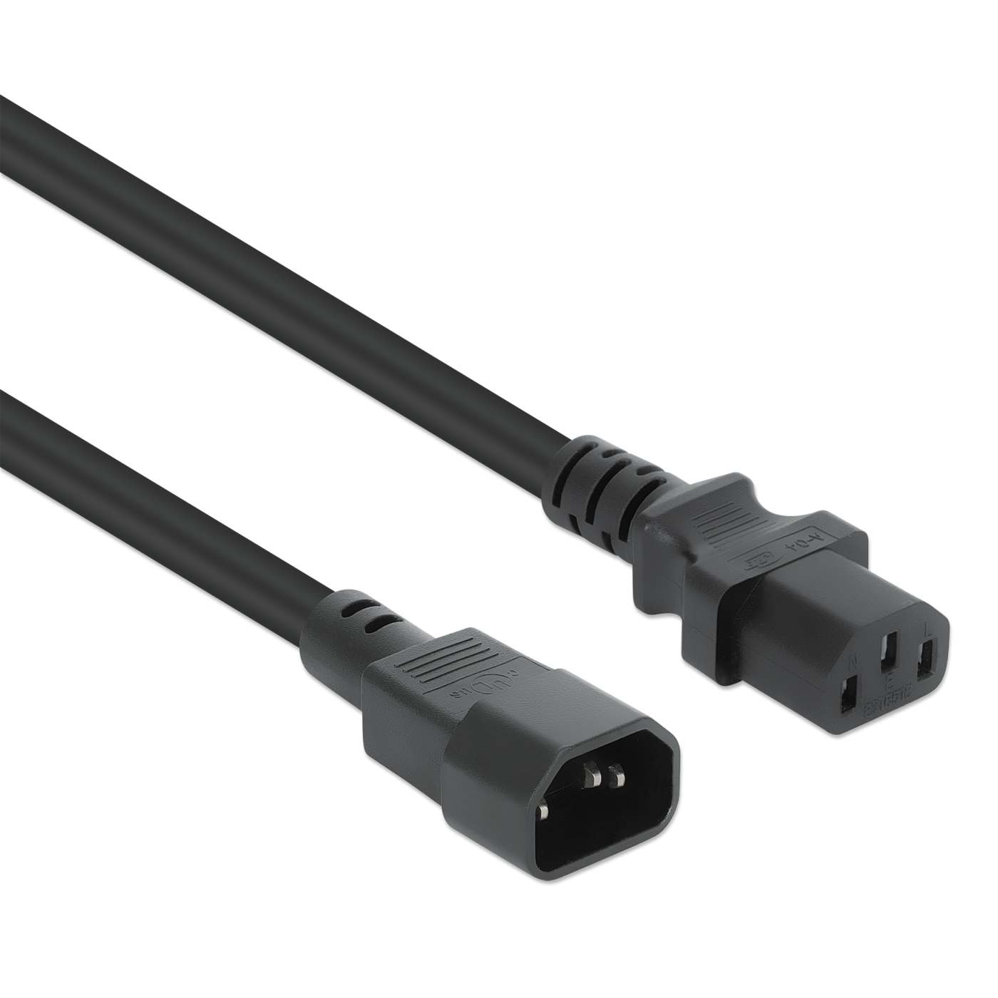 Cable de extensión de alimentación C13 a C14, 3 ft. Image 2