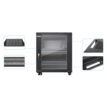 Gabinete 19" Pro Line con extractores de aire, 12U Image 8