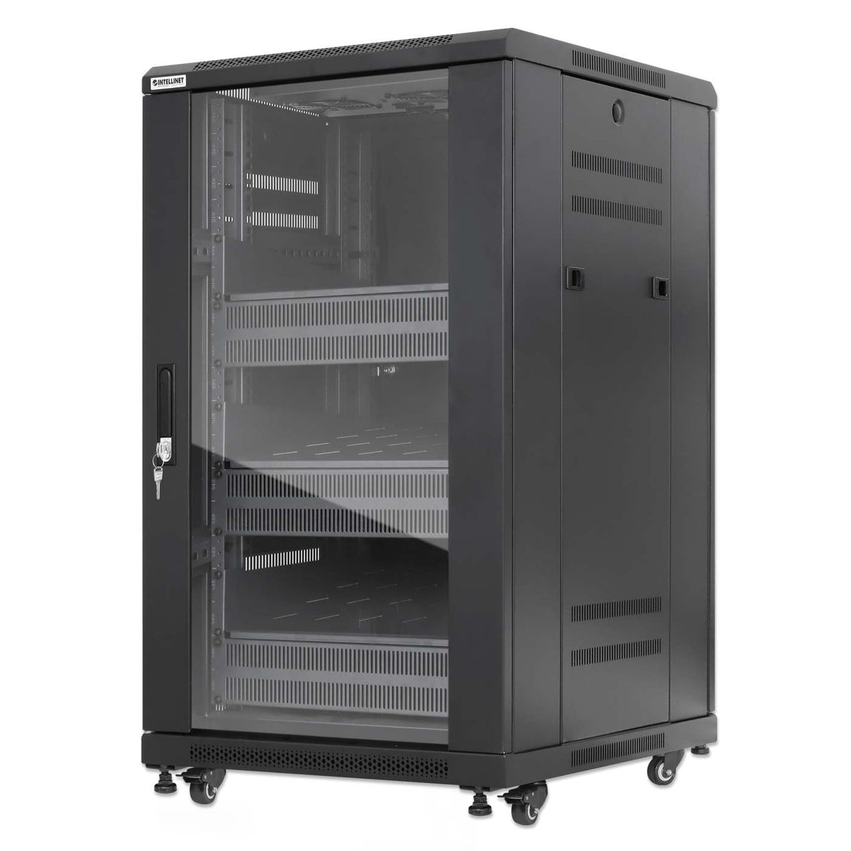 Gabinete 19" Pro Line con extractores de aire, 18U Image 1