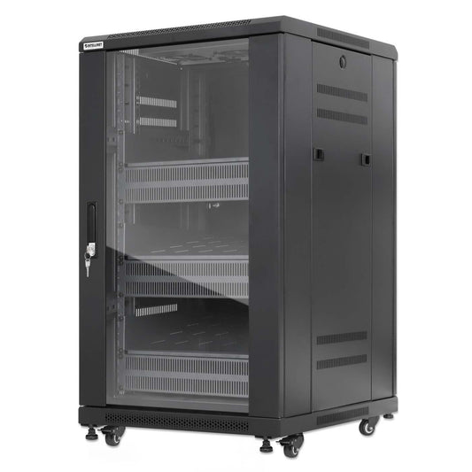 Gabinete 19" Pro Line con extractores de aire, 18U Image 1