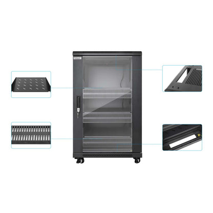 Gabinete 19" Pro Line con extractores de aire, 18U Image 8
