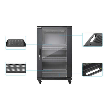 Gabinete 19" Pro Line con extractores de aire, 18U Image 8