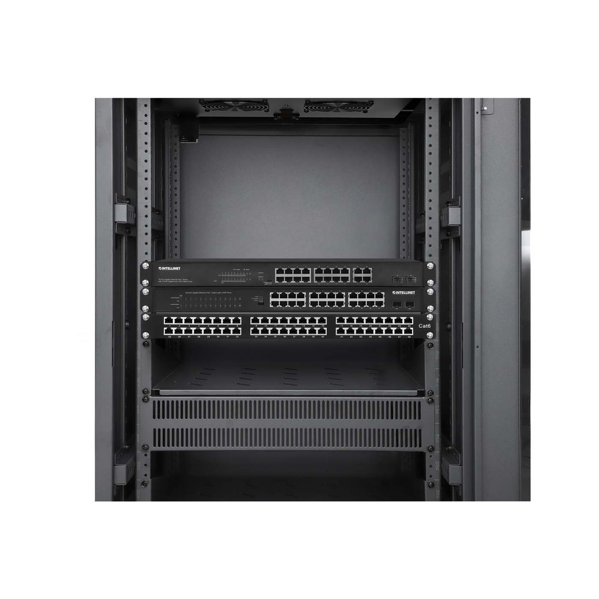Gabinete 19" Pro Line con extractores de aire, 18U Image 9