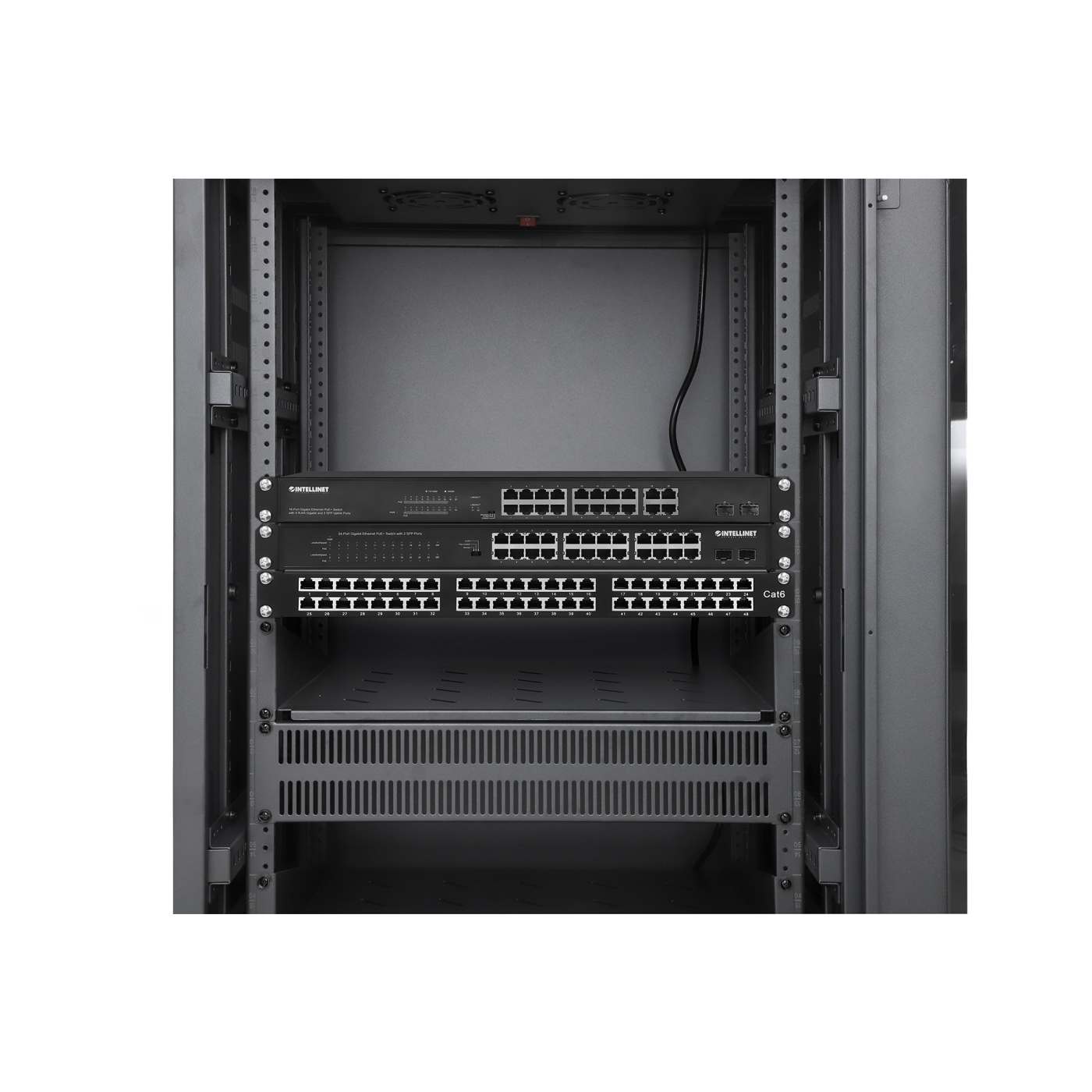 Gabinete 19" Pro Line con extractores de aire, 27U Image 9