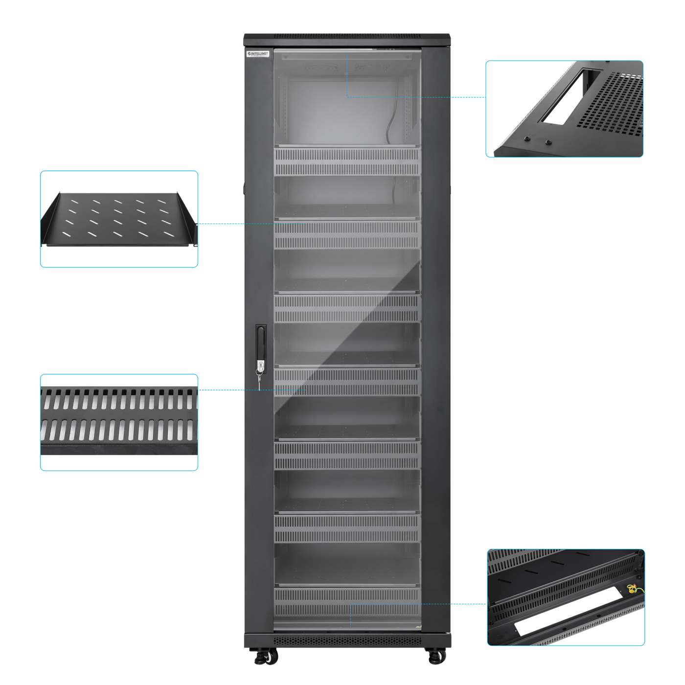 Gabinete 19" Pro Line con extractores de aire, 38U Image 8