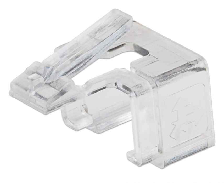 PLUG RJ45 CLIP DE REPUESTO BOTE CON 50 PIEZAS TRANSPARENTE Image 1