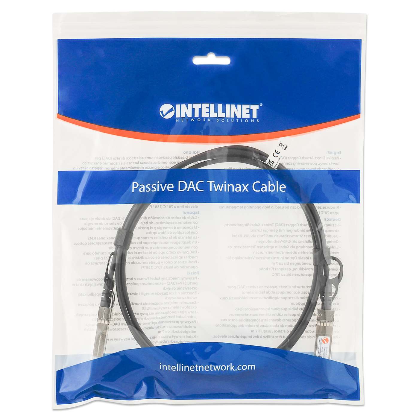 Cable Twinax SFP+ 10G DAC pasivo Packaging Image 2