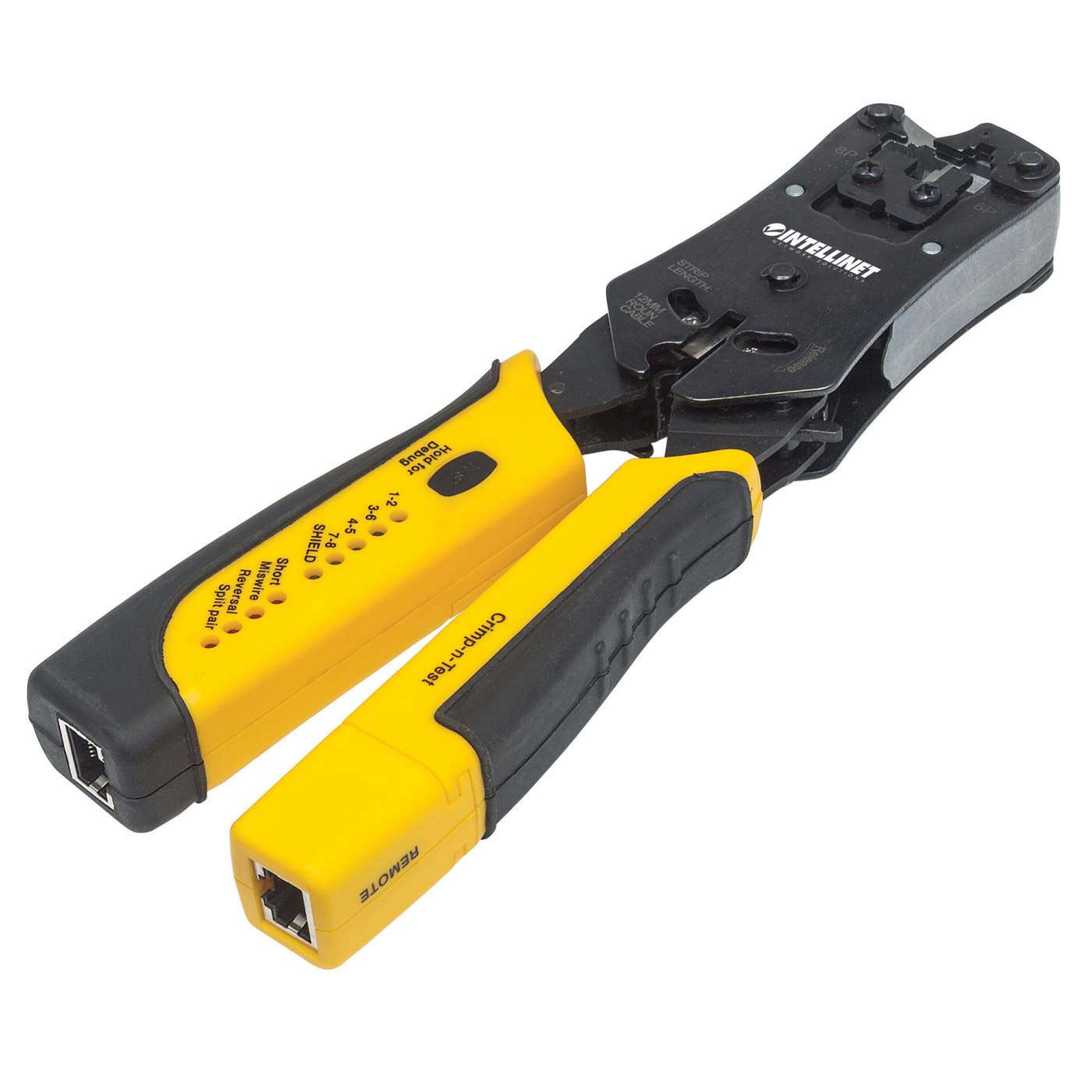 Pinza Crimpeadora Universal de Plugs Modulares y Probador de Cables Image 1