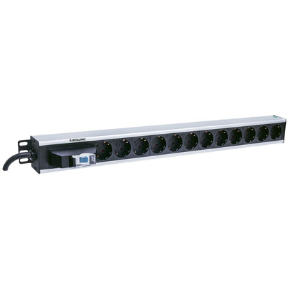 Barra multicontactos vertical con 12 salidas - Contactos tipo alemán Image 3