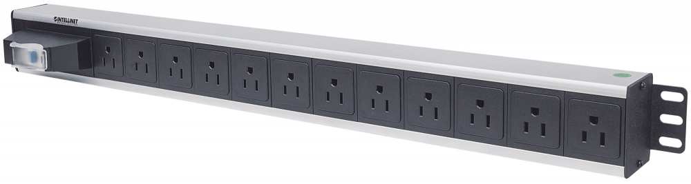 Unidad de distribución de energía (PDU) vertical de 12 salidas para montaje en rack Image 1